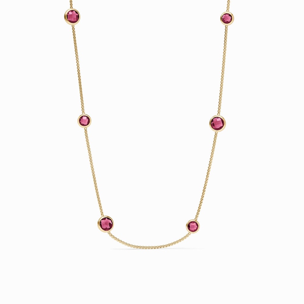 NWOT Julie Vos Rainbow Station Necklace